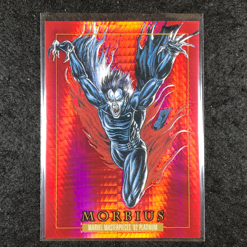 2024 Marvel Masterpieces '92 Platinum MORBIUS Base Red Prism 437/492 #60