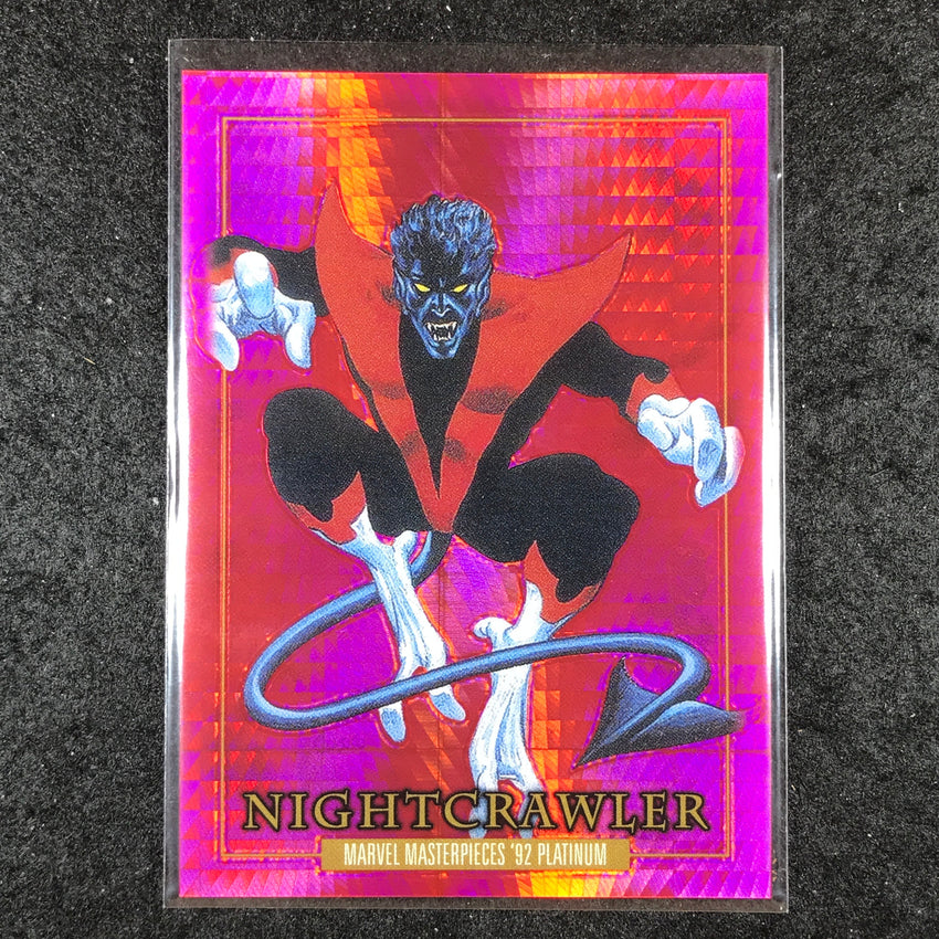 2024 Marvel Masterpieces '92 Platinum NIGHTCRAWLER Base Red Prism 464/492 #62