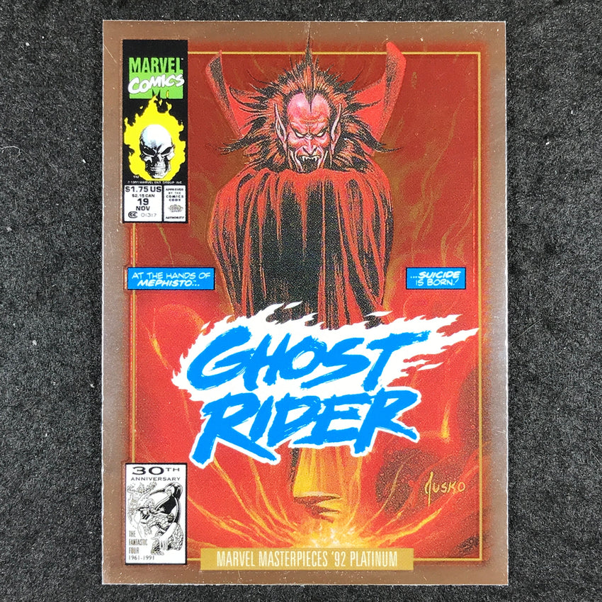 2024 Marvel Masterpieces '92 Platinum MEPHISTO Variant Cover Base #54