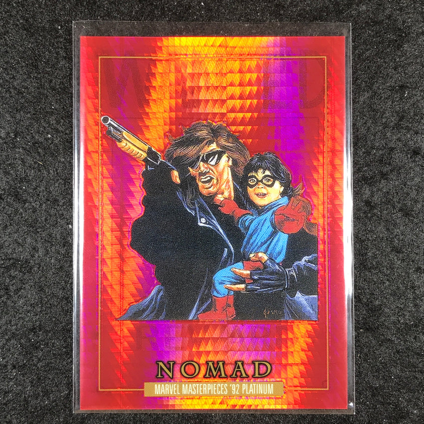 2024 Marvel Masterpieces '92 Platinum NOMAD Base Red Prism 425/492 #70