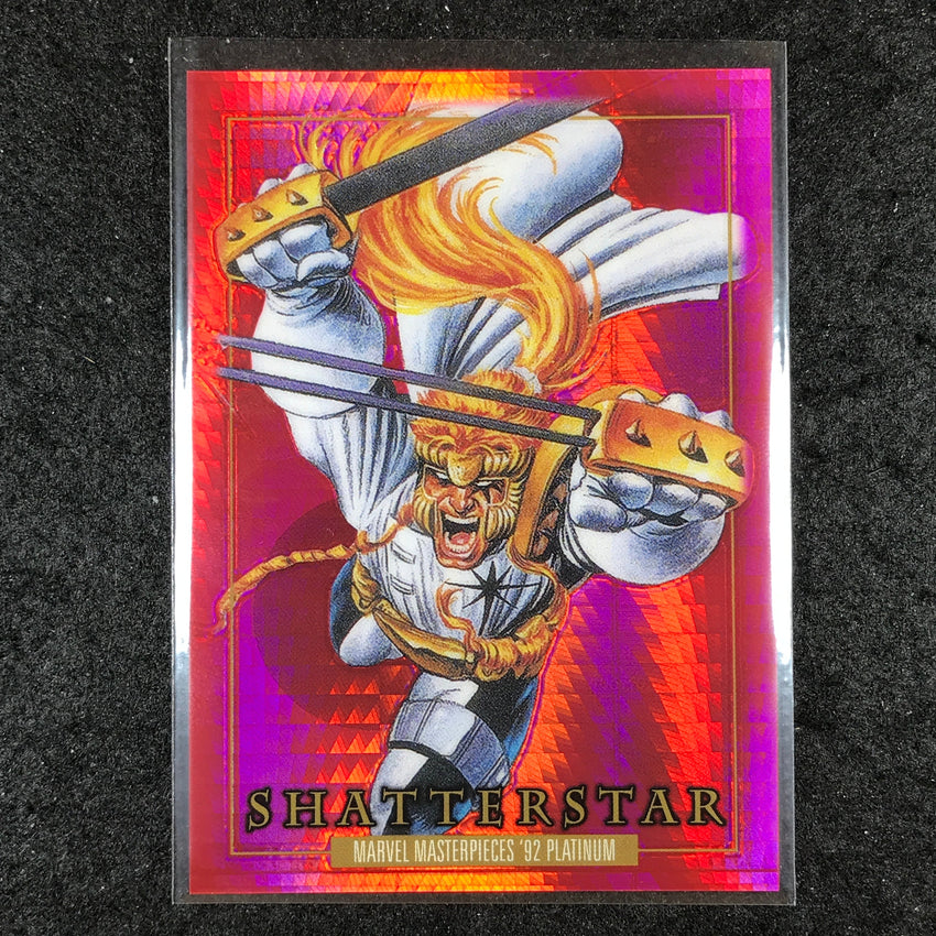 2024 Marvel Masterpieces '92 Platinum SHATTERSTAR Base Red Prism 119/492 #74