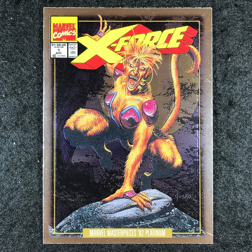 2024 Marvel Masterpieces '92 Platinum FERAL Variant Cover Base #55