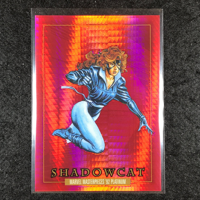 2024 Marvel Masterpieces '92 Platinum SHADOWCAT Base Red Prism 404/492 #75