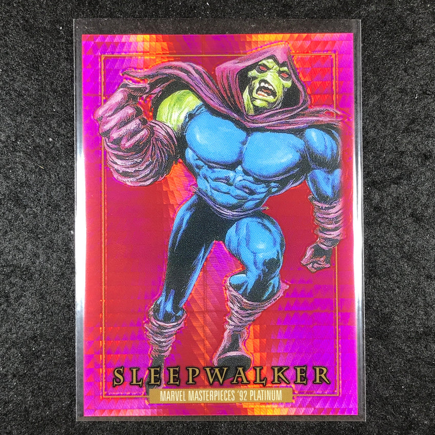 2024 Marvel Masterpieces '92 Platinum SLEEPWALKER Base Red Prism 295/492 #89