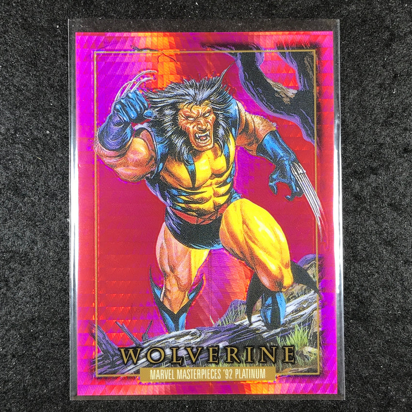 2024 Marvel Masterpieces '92 Platinum WOLVERINE Base Red Prism 341/492 #94