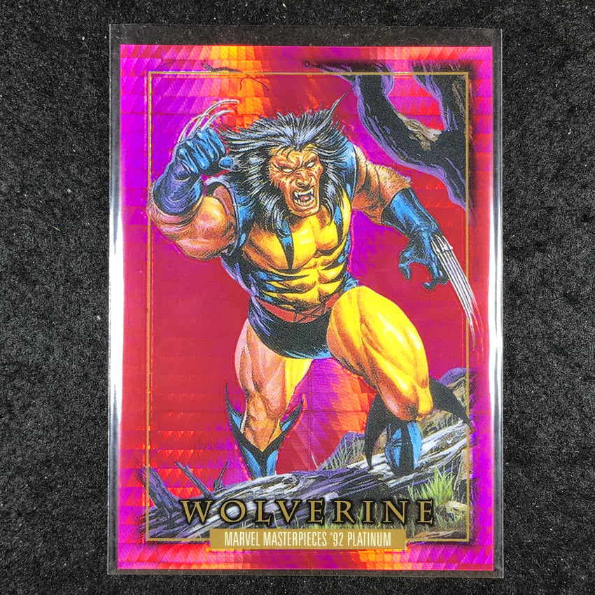 2024 Marvel Masterpieces '92 Platinum WOLVERINE Base Red Prism 448/492 #94