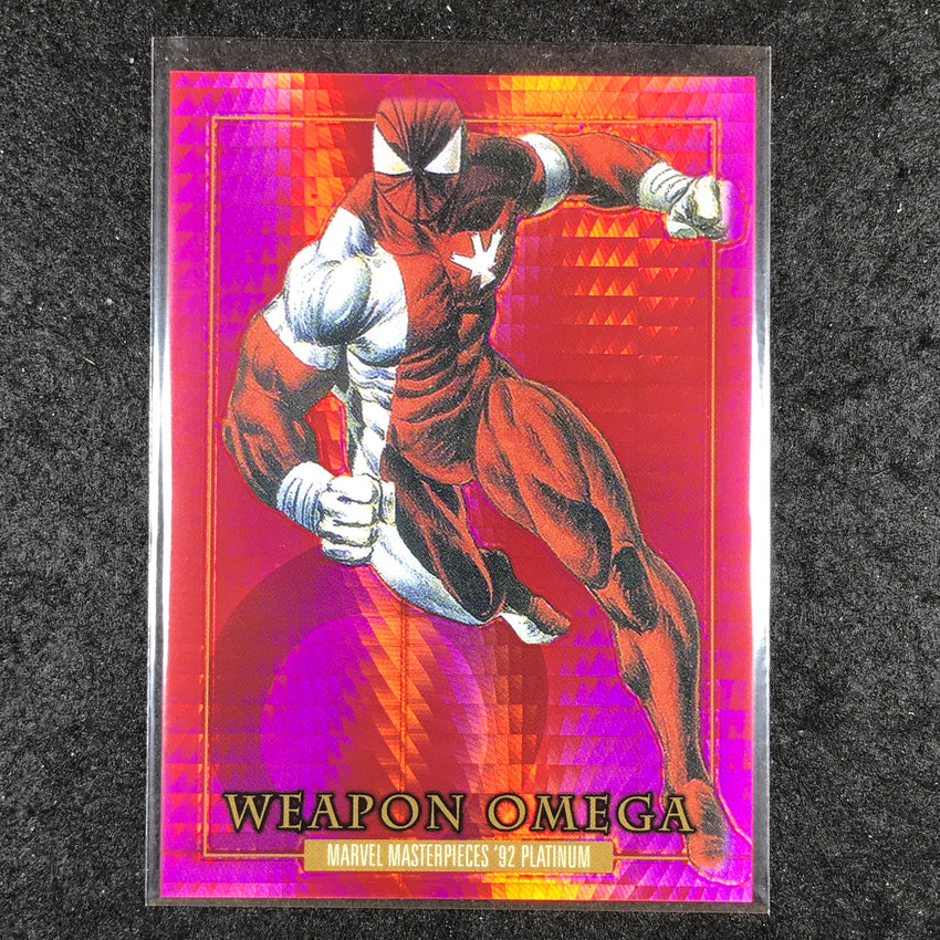 2024 Marvel Masterpieces '92 Platinum WEAPON OMEGA Base Red Prism 473/492 #96