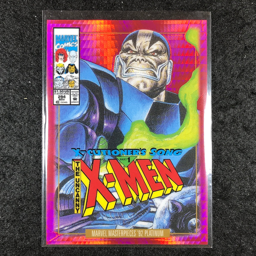 2024 Marvel Masterpieces '92 Platinum APOCALYPSE Variant Red Prism 46/292 #9