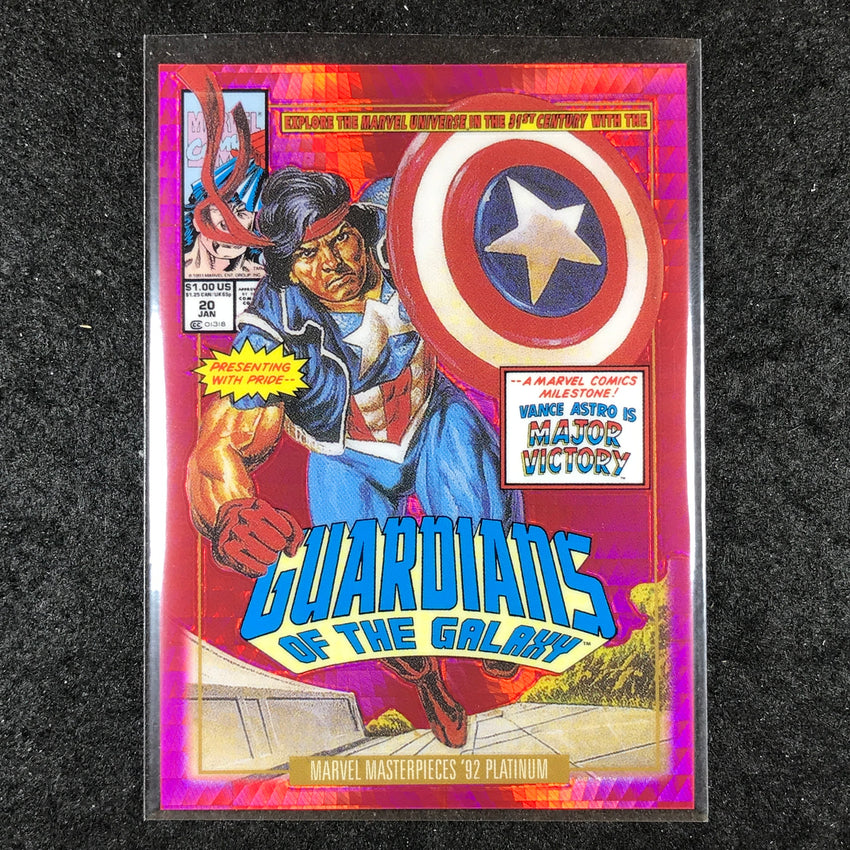 2024 Marvel Masterpieces '92 Platinum MAJOR VICTORY Variant Red Prism 59/292 #48