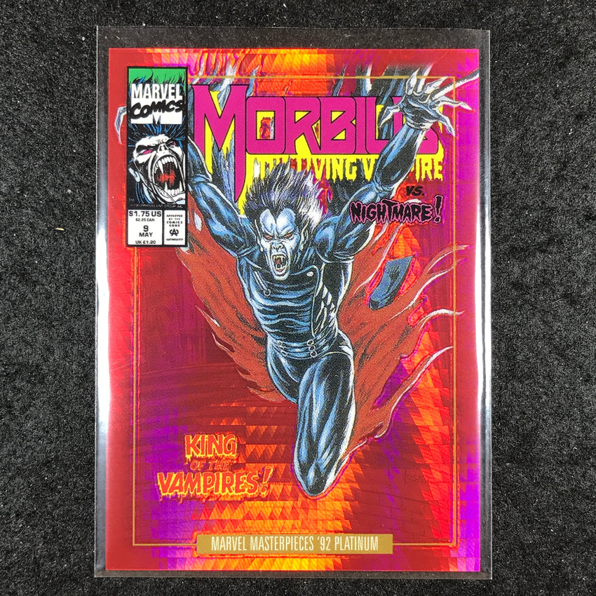 2024 Marvel Masterpieces '92 Platinum MORBIUS Variant Red Prism 102/292 #60