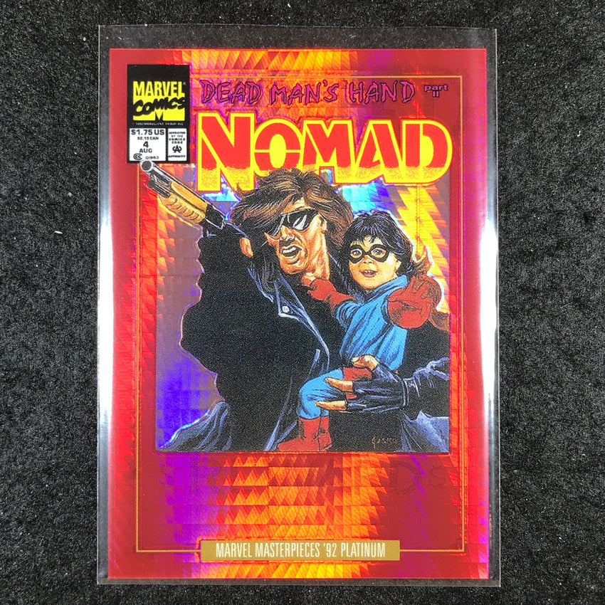 2024 Marvel Masterpieces '92 Platinum NOMAD Variant Cover Red Prism 6/292 #70