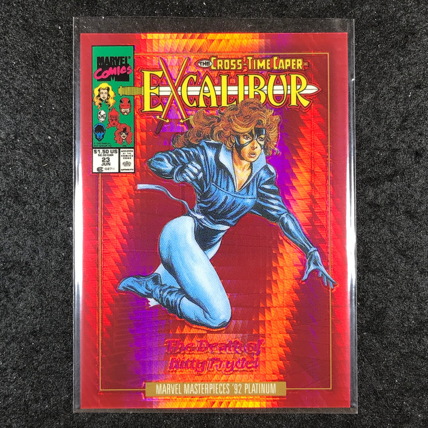 2024 Marvel Masterpieces '92 Platinum SHADOWCAT Variant Red Prism 76/292 #75