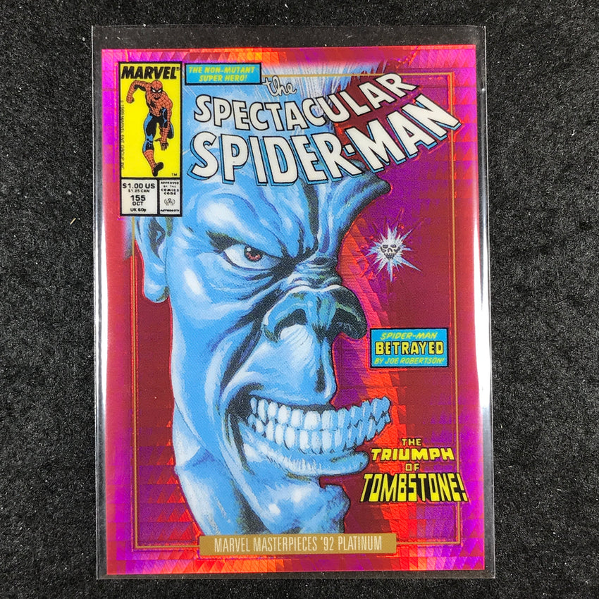 2024 Marvel Masterpieces '92 Platinum TOMBSTONE Variant Red Prism 70/292 #99