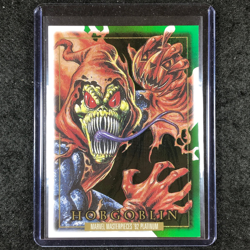 2024 Marvel Masterpieces '92 Platinum HOBGOBLIN Precious Metal Gems Green 8/10