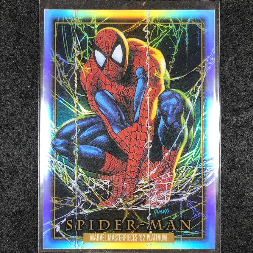 2024 Marvel Masterpieces '92 Platinum SPIDER-MAN Base Rainbow #87