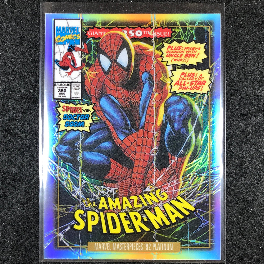 2024 Marvel Masterpieces '92 Platinum SPIDER-MAN Variant Cover Rainbow #87