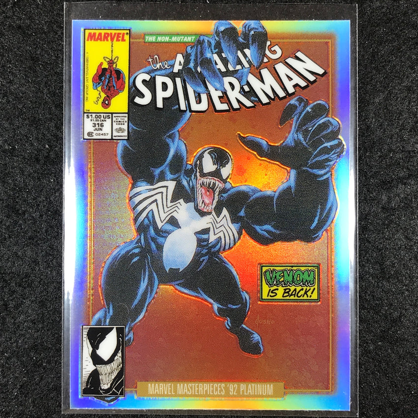 2024 Marvel Masterpieces '92 Platinum VENOM Variant Cover Rainbow #97