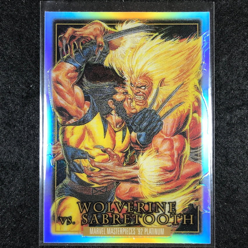 2024 Marvel Masterpieces '92 WOLVERINE SABRETOOTH Battle Spectrum Rainbow #3