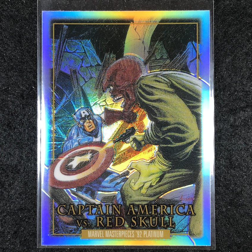 2024 Marvel Masterpieces '92 Platinum AMERICA SKULL Battle Spectrum Rainbow #5