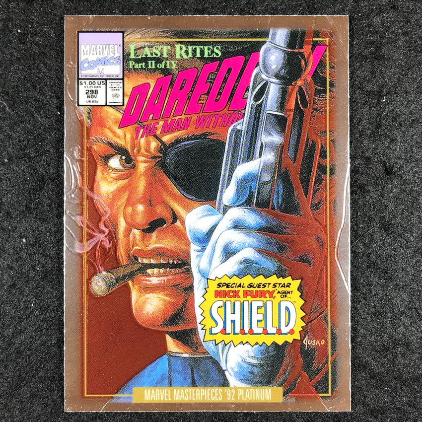 2024 Marvel Masterpieces '92 Platinum NICK FURY Variant Cover Base #64