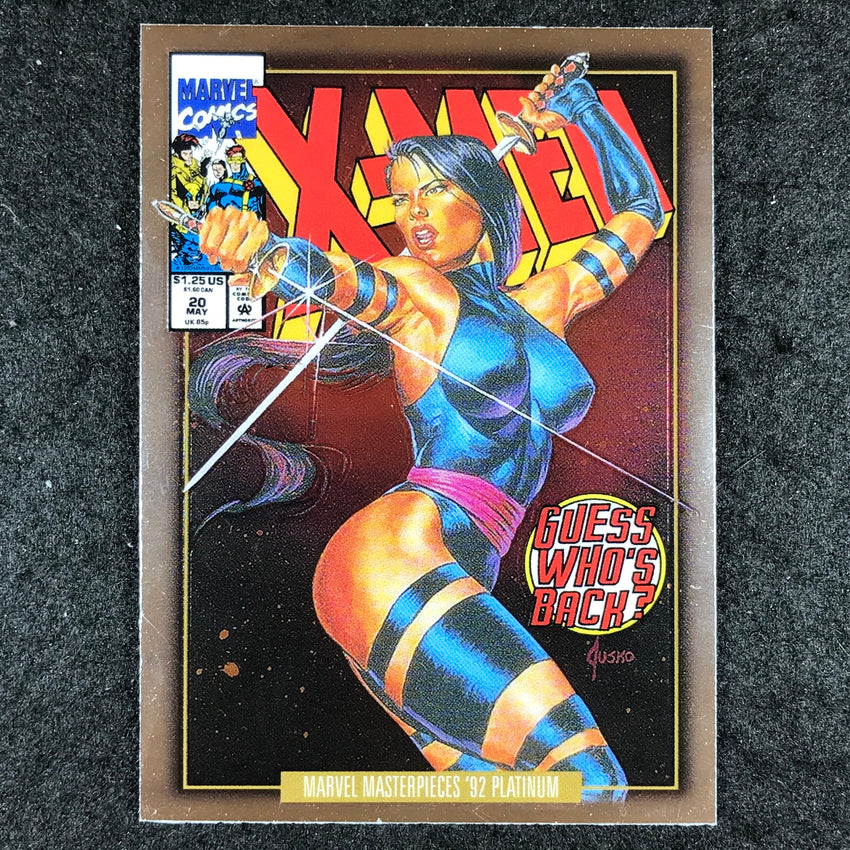 2024 Marvel Masterpieces '92 Platinum PSYLOCKE Variant Cover Base #65