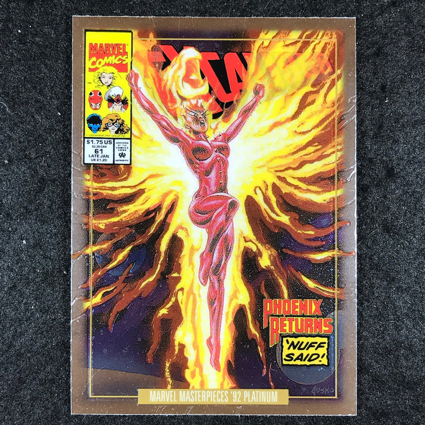 2024 Marvel Masterpieces '92 Platinum PHOENIX Variant Cover Base #67
