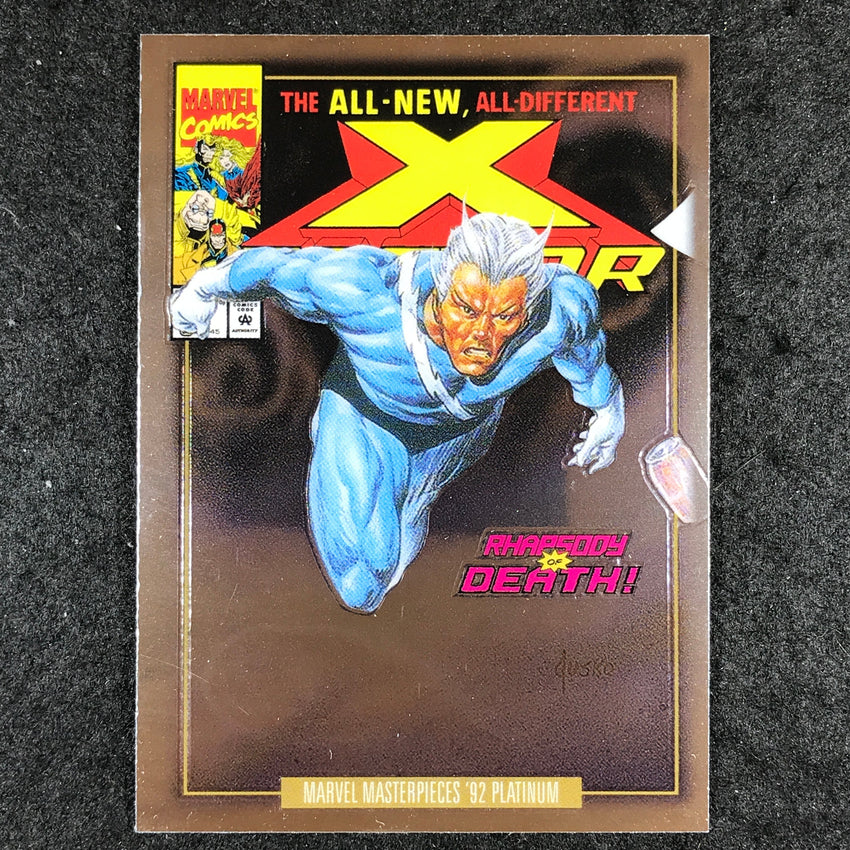 2024 Marvel Masterpieces '92 Platinum QUICKSILVER Variant Cover Base #71