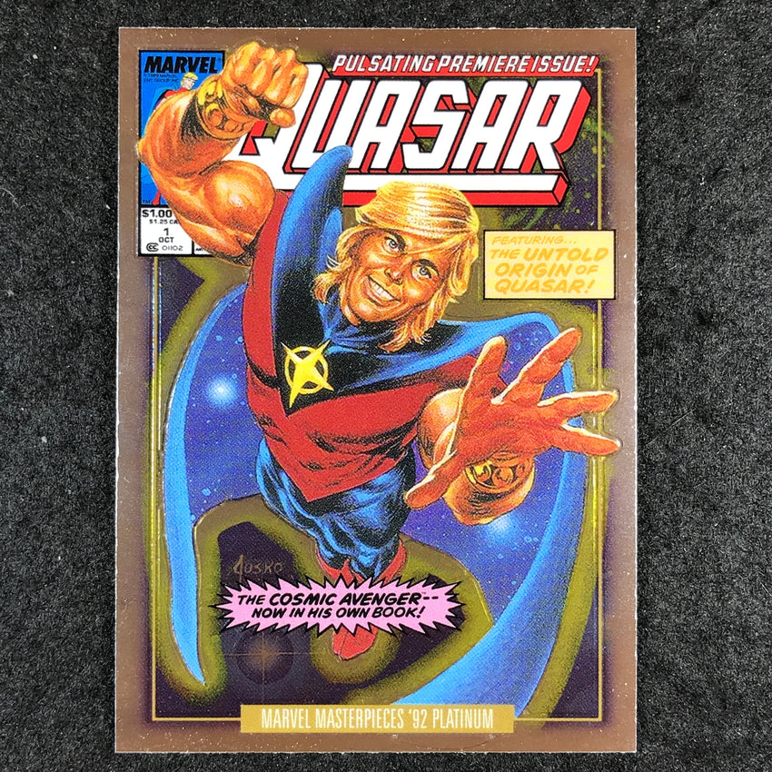 2024 Marvel Masterpieces '92 Platinum QUASAR Variant Cover Base #72