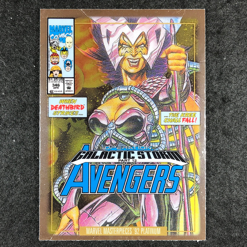 2024 Marvel Masterpieces '92 Platinum DEATHBIRD Variant Cover Base #73