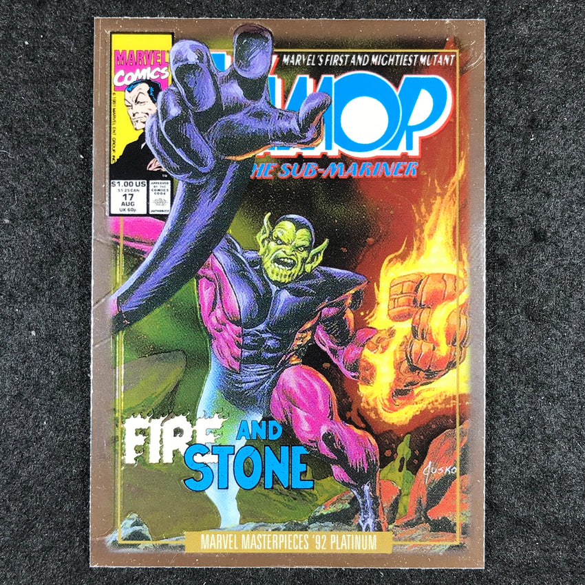 2024 Marvel Masterpieces '92 Platinum SUPER SKRULL Variant Cover Base #84