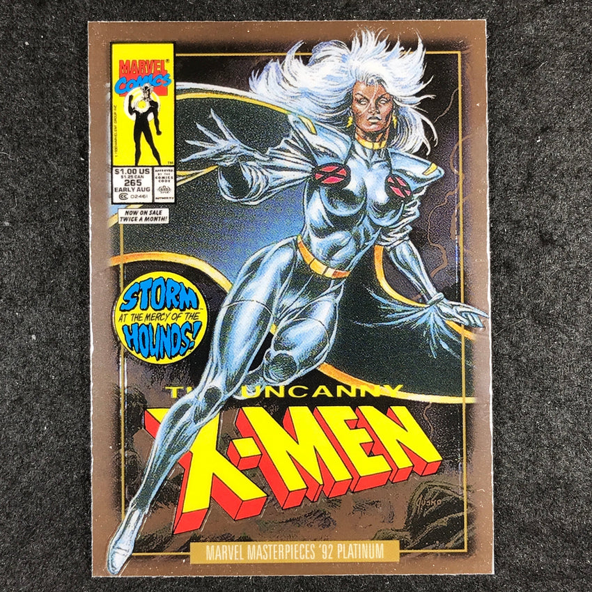2024 Marvel Masterpieces '92 Platinum STORM Variant Cover Base #86