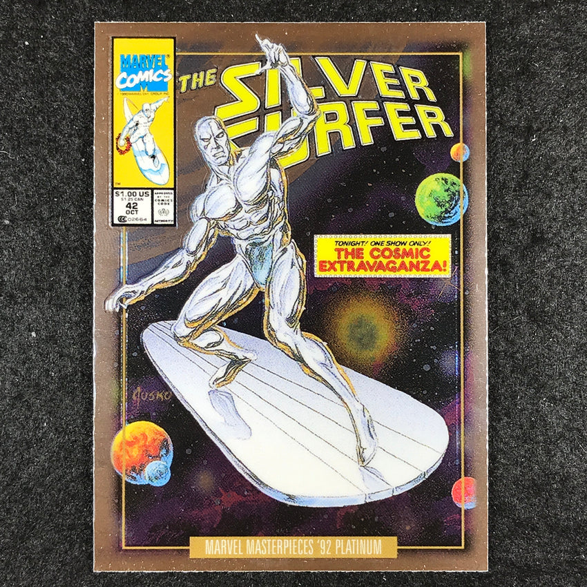 2024 Marvel Masterpieces '92 Platinum SILVER SURFER Variant Cover Base #90