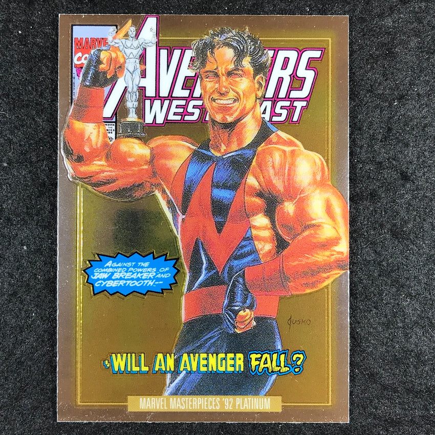 2024 Marvel Masterpieces '92 Platinum WONDER MAN Variant Cover Base #93