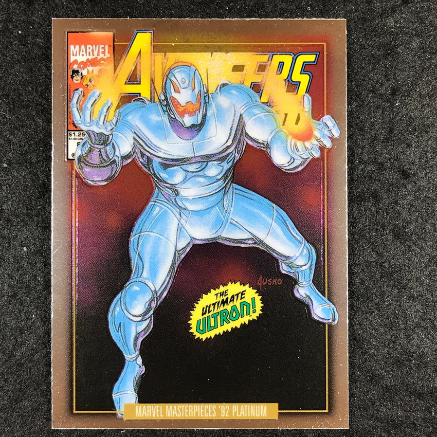 2024 Marvel Masterpieces '92 Platinum ULTRON Variant Cover Base #98