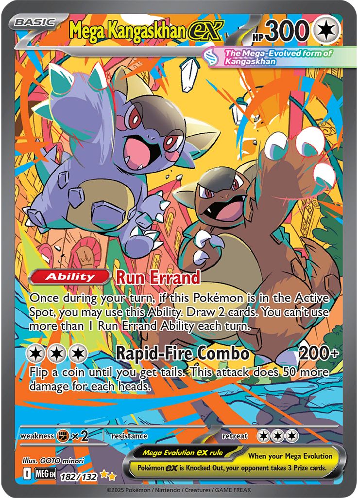 Mega Kangaskhan ex - [  182/132 ] - Special Illustration Rare - Pokemon ME01 Mega Evolution