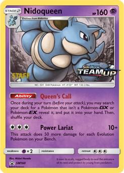 [STAFF] Nidoqueen - SM160 - Team Up Pre Release Promo