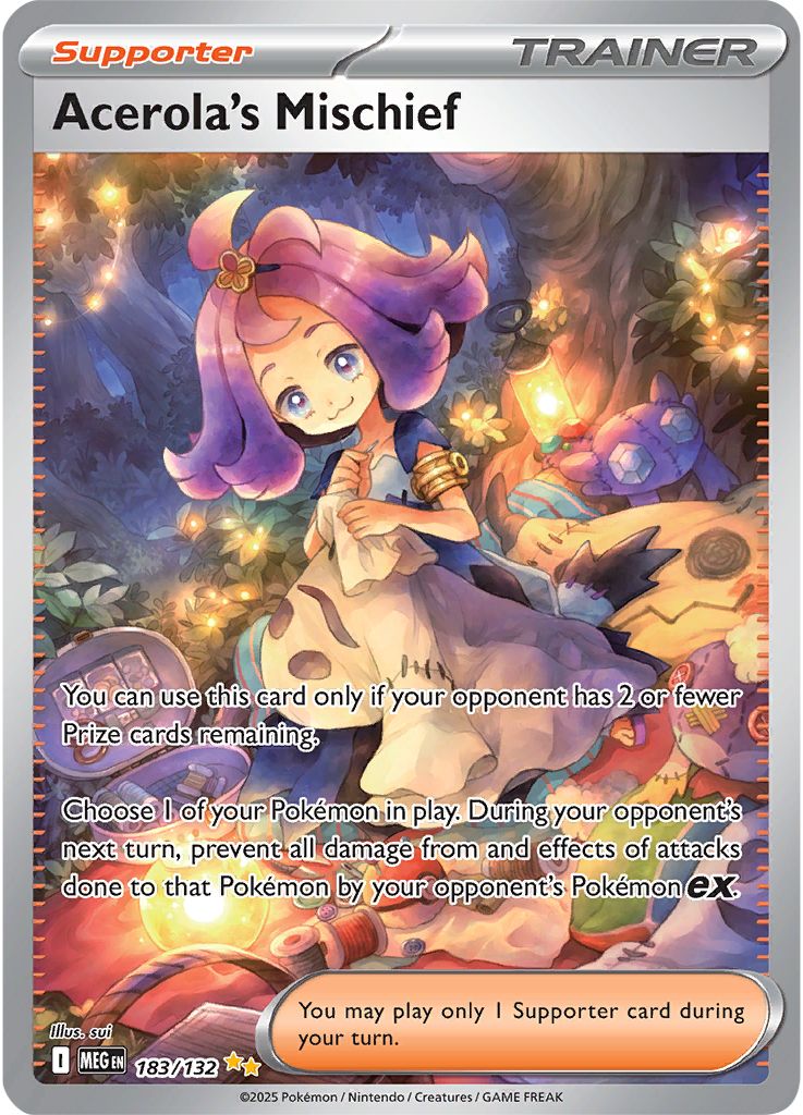 Acerola's Mischief - [  183/132 ] - Special Illustration Rare - Pokemon ME01 Mega Evolution