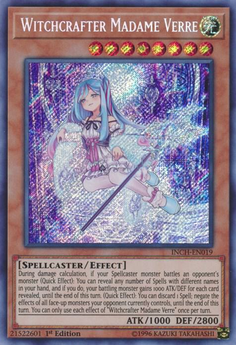 Witchcrafter Madame Verre - INCH-EN038 - Secret Rare 1st Edition