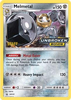 [STAFF] Melmetal - SM181 - Unbroken Bonds Pre Release Promo