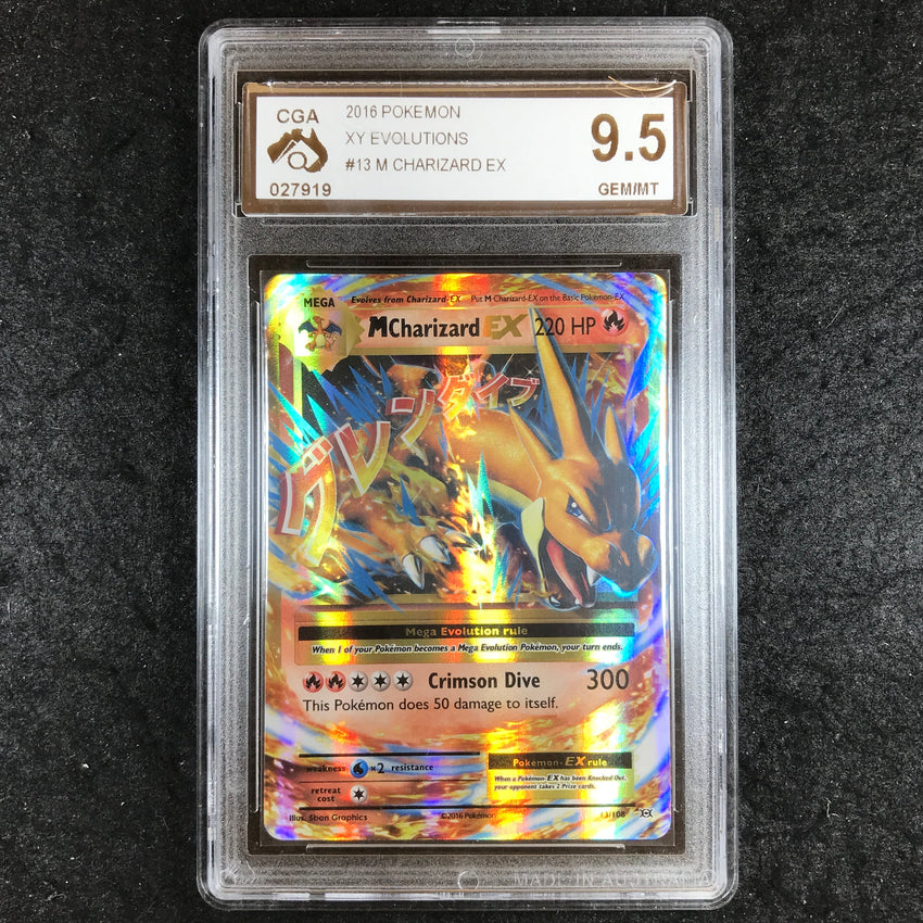 CGA 9.5 M Charizard - 13/108 - Ultra Rare XY Evolutions 919