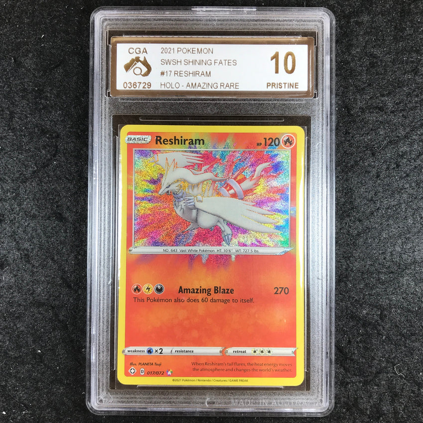 CGA 10 Reshiram - 017/072 - Amazing Rare Shining Fates 729