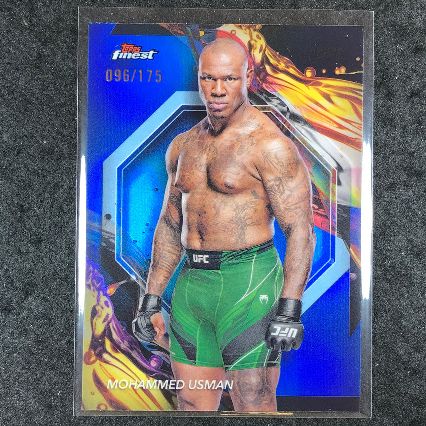 2024 Topps Finest UFC MOHAMMED USMAN Uncommon Blue /175 #119