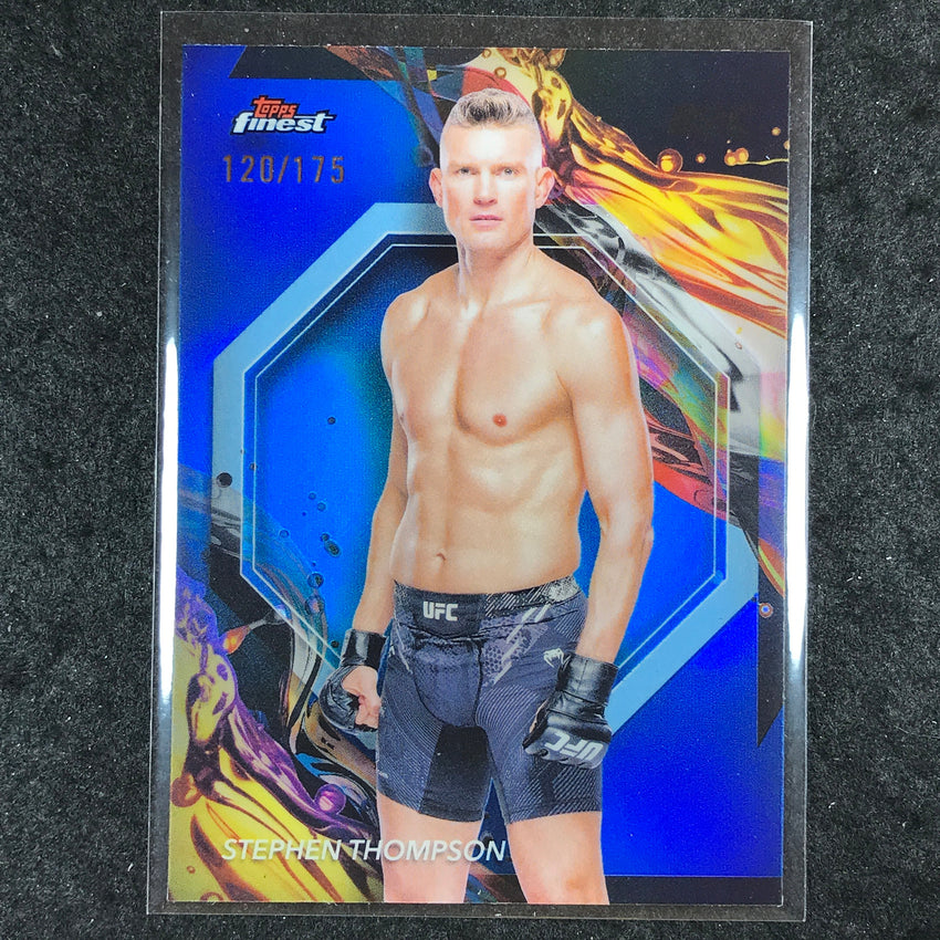 2024 Topps Finest UFC STEPHEN THOMPSON Uncommon Blue /175 #122
