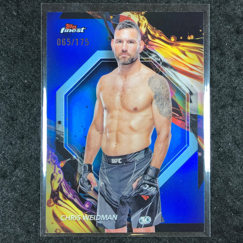 2024 Topps Finest UFC CHRIS WEIDMAN Uncommon Blue /175 #139