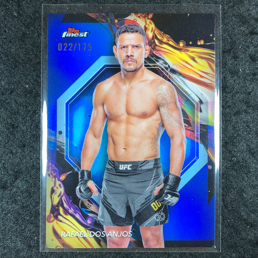 2024 Topps Finest UFC RAFAEL DOS ANJOS Uncommon Blue /175 #166