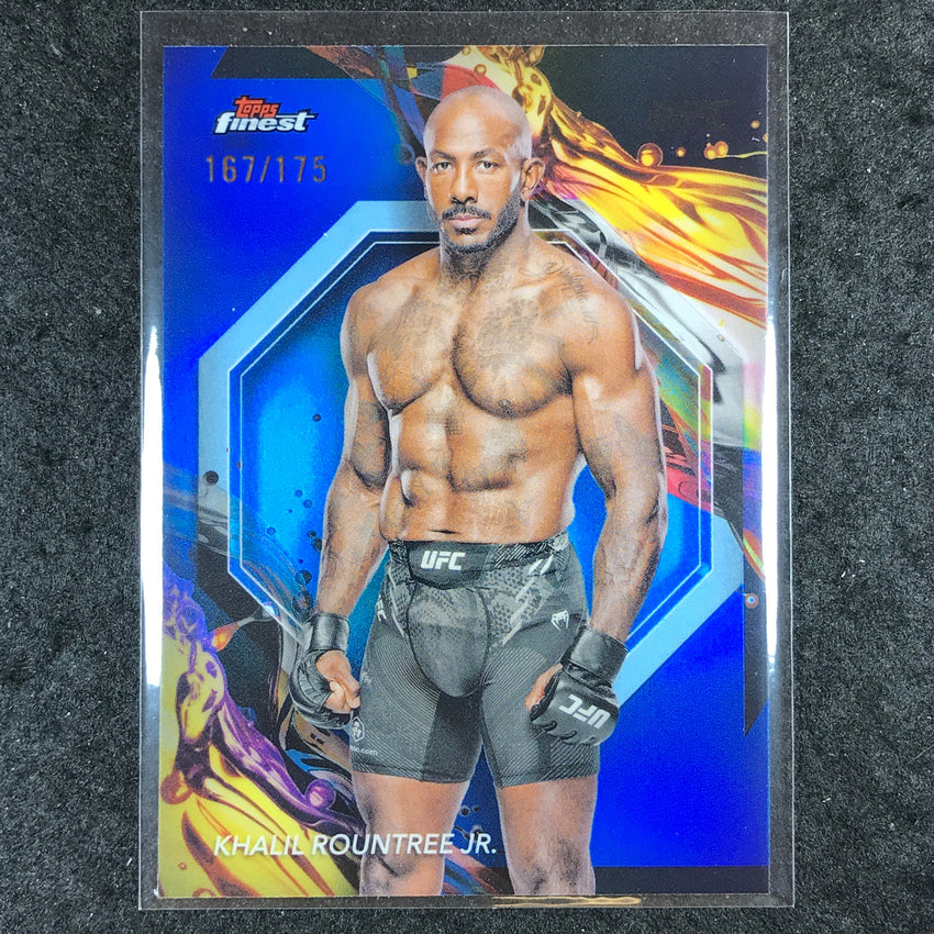 2024 Topps Finest UFC KHALIL ROUNTREE JR. Uncommon Blue /175 #183