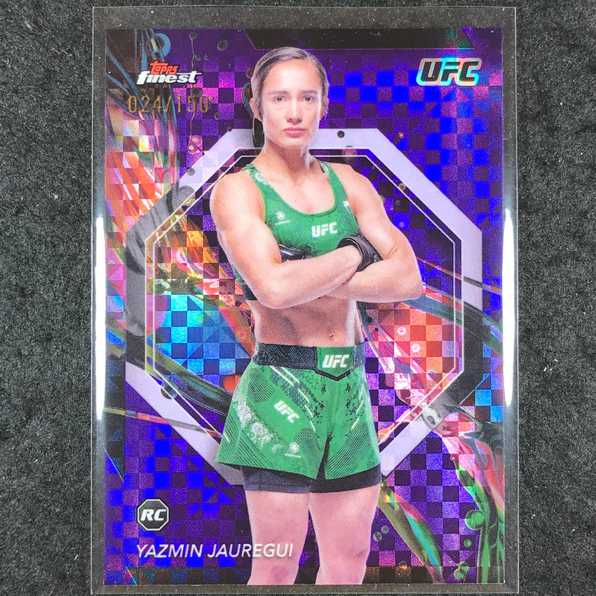 2024 Topps Finest UFC YAZMIN JAUREGUI Rookie Common Purple Checkerboard /150 #85