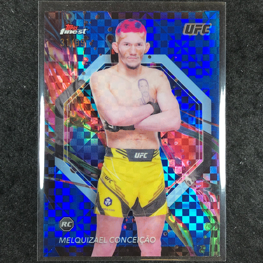 2024 Topps Finest UFC MELQUIZAEL CONCEIÇÃO Rookie Common Blue Checker 31/99 #34