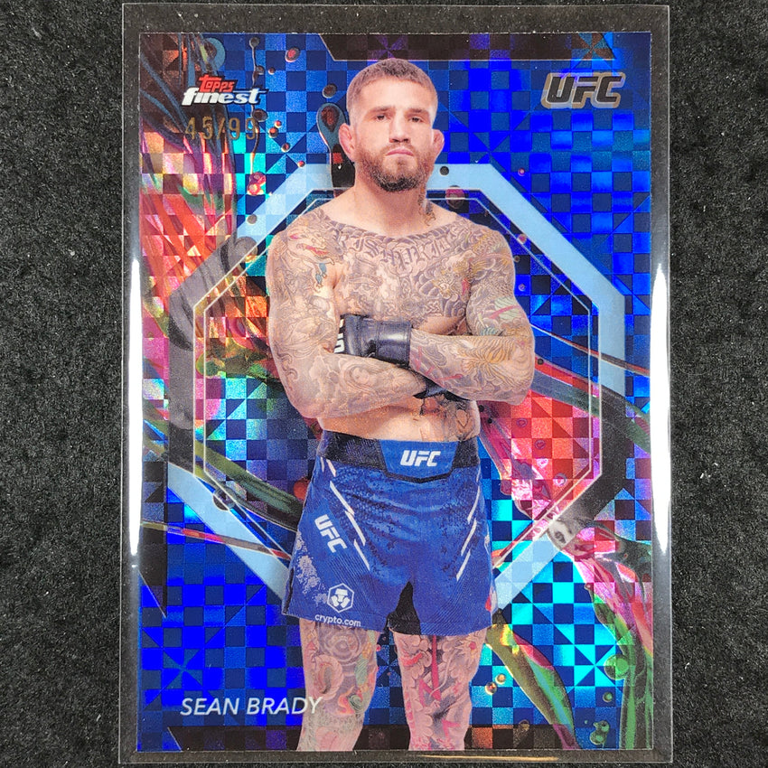 2024 Topps Finest UFC SEAN BRADY Common Blue Checkerboard 45/99 #43