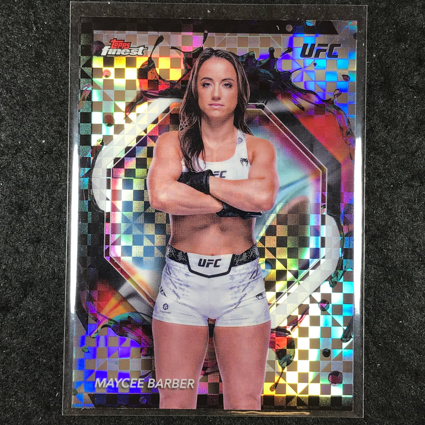 2024 Topps Finest UFC MAYCEE BARBER Rare Checkerboard #228